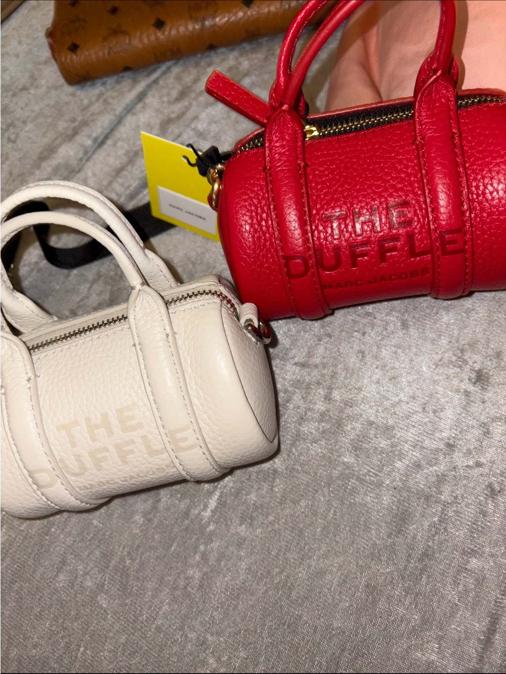 Marc Jacobs Micro Mini Duffle Bag — Red & Cream